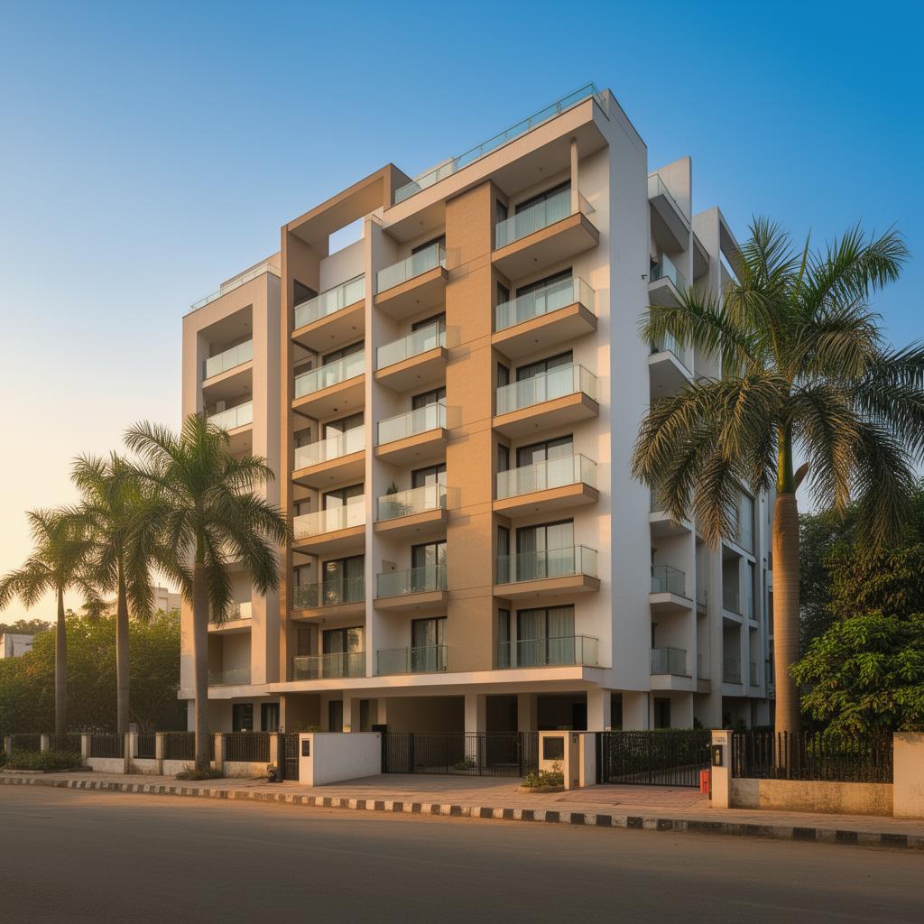 Modern luxury apartment complex in Bihar
